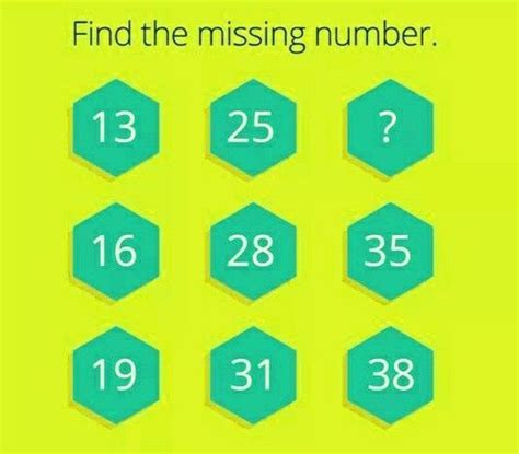 Find The Missing Number Brain Teasers Brain Teaser Puzzles Brain