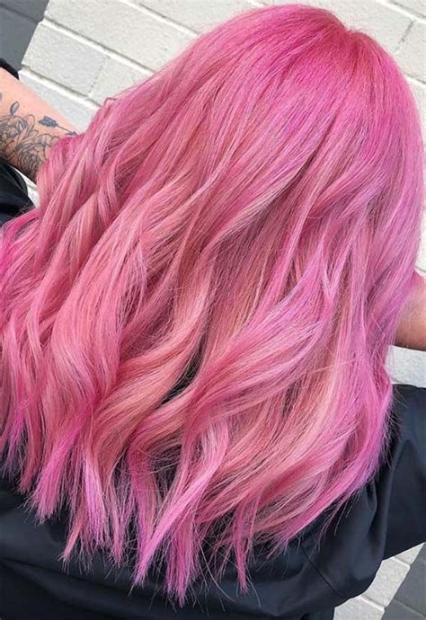 55 Lovely Pink Hair Colors To Fall In Love With Hair Color Pink Pink Hair Dye Pink Hair