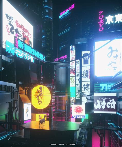 Cyber City And Neon Lights On Behance