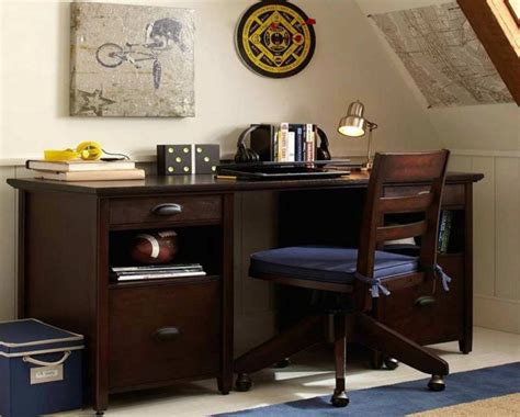 The computer desk uses classic colors with black and white metal frames to add a stylish and simple embellishment to your office and wide application: Beautiful Modern Study Table and Chair - MOOLTON