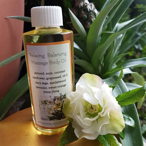 Relaxing Body Massage Oil Vegan Plant Based Moisturising Bath Oil