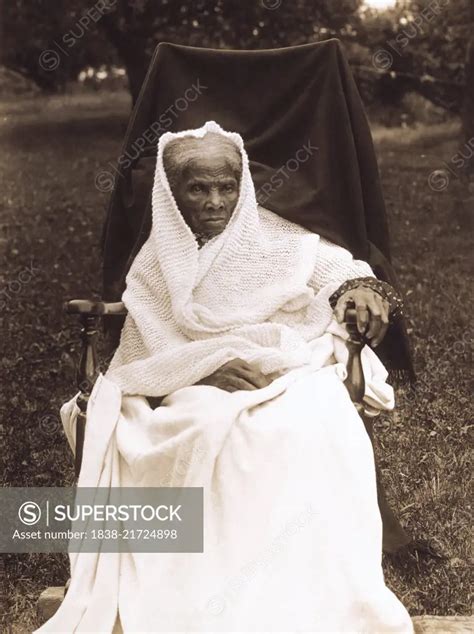 Harriet Tubman 1820 1913 American Abolitionist Portrait In Rocking