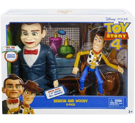 Toy Story 4 Posable Benson Woody Exclusive Action Figure 2 Pack Mattel