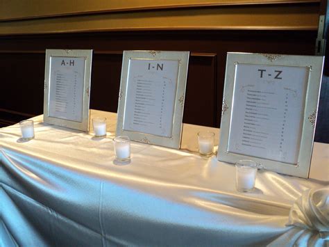 Framed Guest Seating Chart Wedding Blue