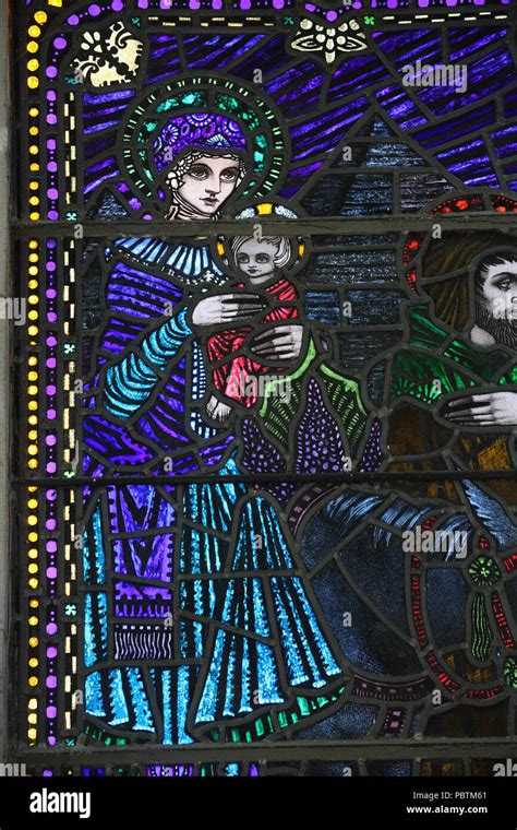 Harry Clarke Stained Glass Window In The Church Of The Nativity Of The Blessed Virgin Mary At