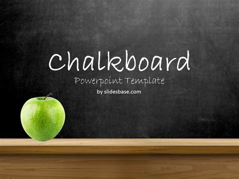 Blackboard Chalkboard Powerpoint Template Slidesbase