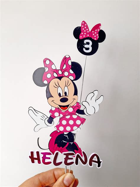 Minnie Mouse Cake Topper Minnie Mouse Topper Minnie Mouse Etsy