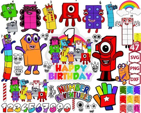 Number Blocks Svg Numberblocks Svg Number Blocks Birthday Svg Disney SVG Design For Crafters