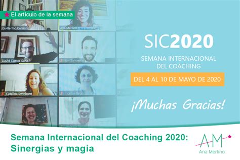 Semana Internacional Del Coaching 2020 Ana Merlino Coaching Y