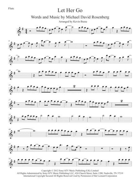 For more information and source, see on. Download Let Her Go - Flute Sheet Music By Passenger ...