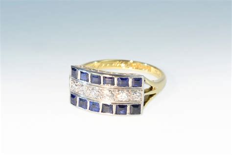 Ring Safir Und Diamant Antikschmuck Ringe Kaufen Goldschmied Atelier Bern Bijoux à La Carte