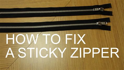 How To Fix A Sticky Zipper Fix A Zipper Zipper Repair Zipper Problems