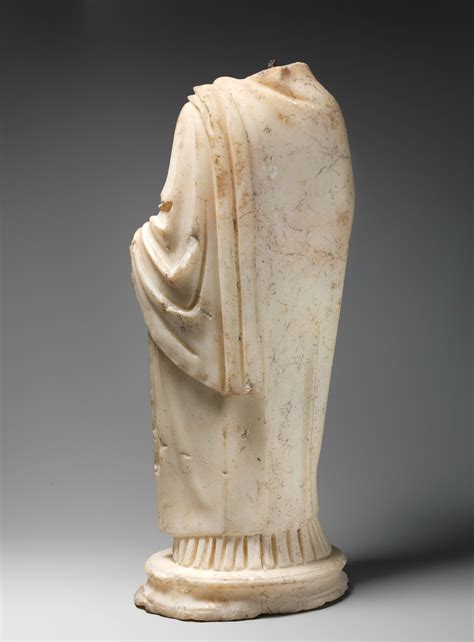 Marble Statuette Of A Woman Roman Mid Imperial Antonine The