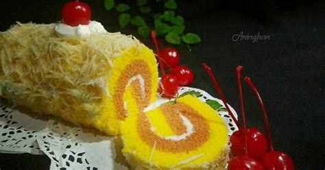 Swiss roll cake memang harus dibuat dengan tekstur lembut. Resep Japanese Roll Cake Kukus keju#Pr_recookanekabolkus ...