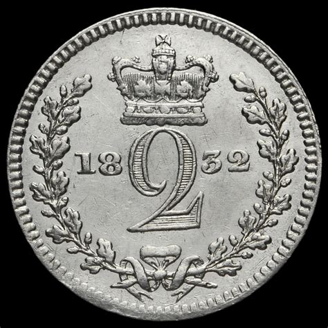 1832 William Iv Milled Silver Maundy Twopence
