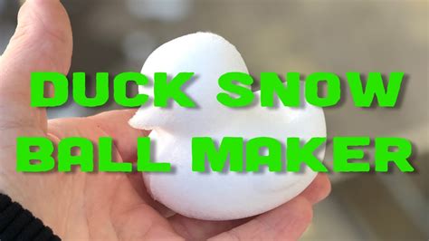 Duck Snow Ball Maker Youtube