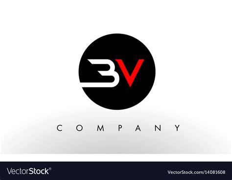 Bv Logo Letter Design Royalty Free Vector Image