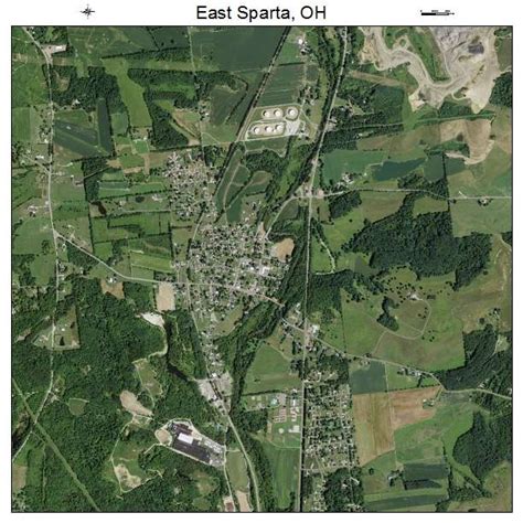 Aerial Photography Map Of East Sparta Oh Ohio