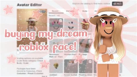 Buying My Dream Roblox Face Youtube