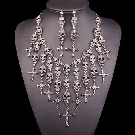 Buy Individuality Rhinestones Skeleton Necklace