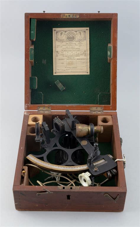 lot three circle frame sextant by henry hughes and son ltd london circa 1947 length 9