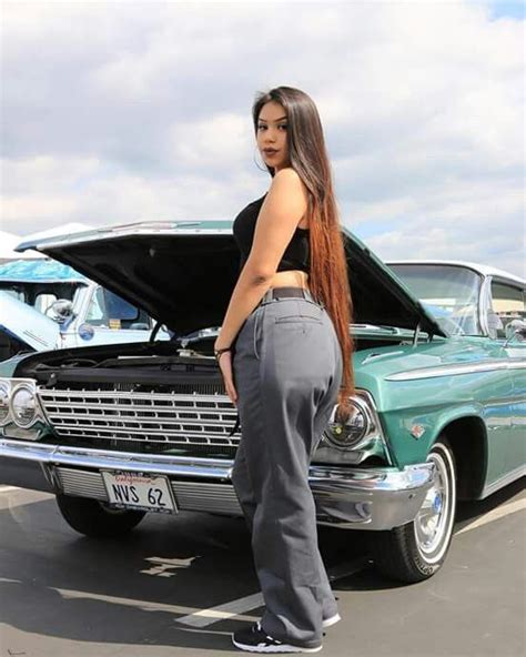 Pin On Lowrider Cars And Latina Models By Guillermo