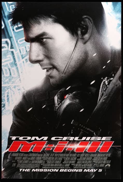 Mission Impossible 3 2006 Original One Sheet Movie Poster Original