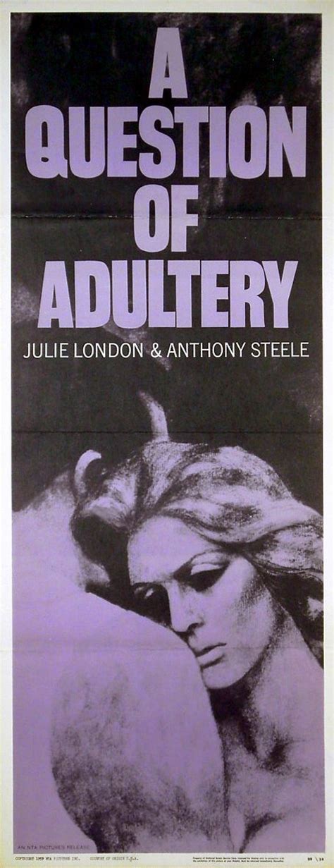 A Question Of Adultery Rare Film Posters