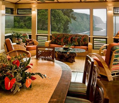 Koa Wood And Rattan Furniture Hawaiian Home Decor