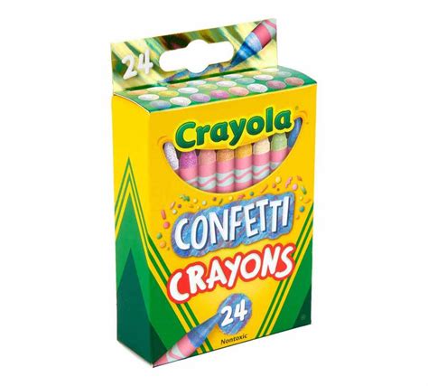 Crayola Confetti Crayons Multi Color 24 Crayons Crayola