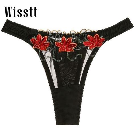 Wisstt 100 Pure Real Silk Hot Womens Sexy G String Underwear Lace