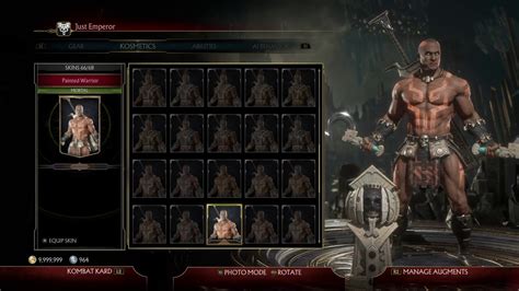 ALL UNLOCKED MORTAL KOMBAT KOTAL KAHN EQUIPMENT SKINS TAUNTS AND BRUTALITIES YouTube