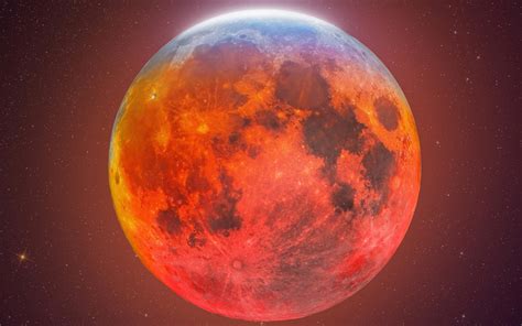 Blood Moon Wallpaper 4k Lunar Eclipse Composition 5k