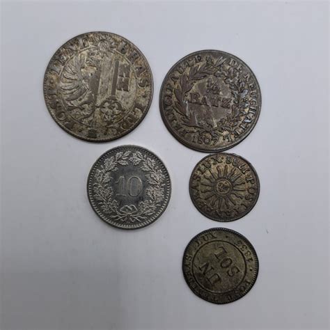 Switzerland Lot Of 5 Various Coins Catawiki