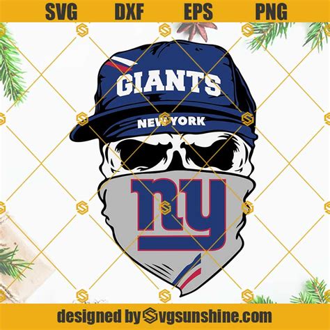 New York Giants Skull Svg Giants Svg Football Svg New York Giants Svg