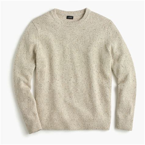 Lyst Jcrew Italian Donegal Wool Crewneck Sweater In Natural For Men