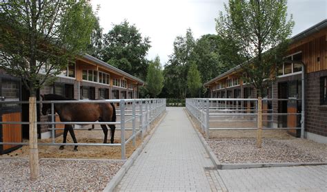 Horse Barn Stables With Mini Paddocks Rowerrub Pferdeställe