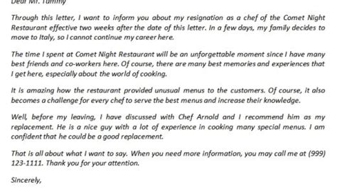 Resignation Letter Due To Unsatisfactory Work Circumstances To Get