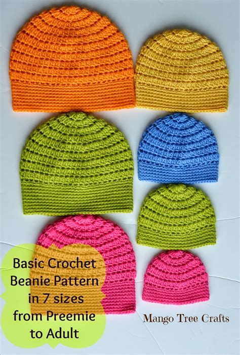 Basic Beanie Crochet Pattern With Spring Just Around The Corner I Would