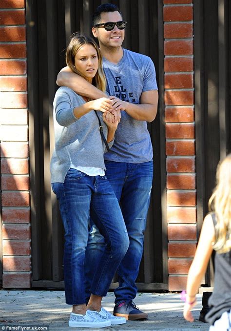 Jessica Alba And Husband Cash Warren Share A Tender Moment As They