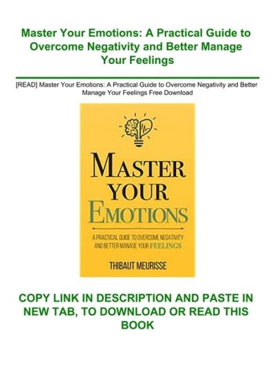 Read Master Your Emotions A Practical Guide To Overcome Negativity