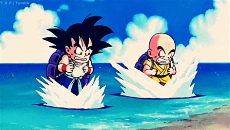 Discover & share this goku gif with everyone you know. Rate this anime day 21: Dragon ball ( The original ...