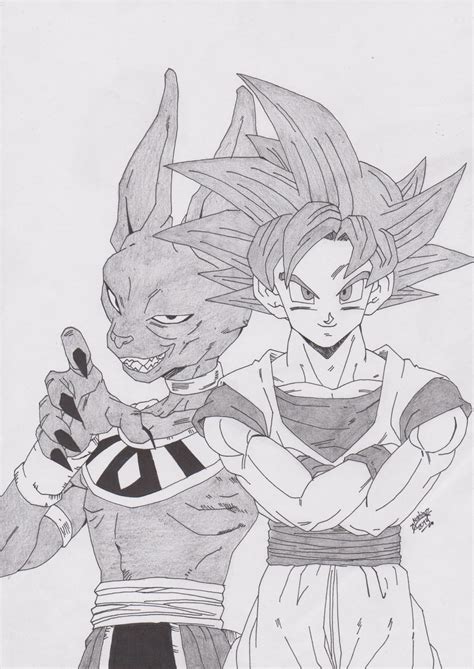 Goku Ssj Dios Vs Bills Para Colorear Dibujo De Goku Super Saiyan Dios