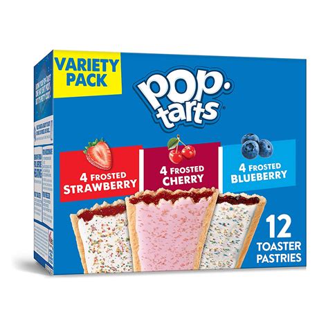 kellogg s pop tarts variety pack frosted strawberry frosted blueberry frosted cherry 12 ct