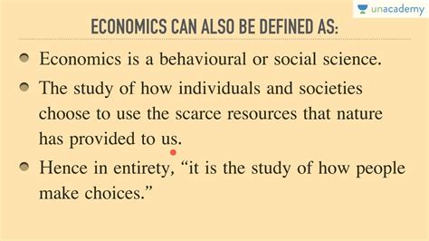 Unacademy Economics Lecture for IAS: Definition of Economics - YouTube