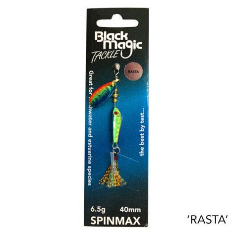 Black Magic Spinmax Rasta Lure 93g Orangegreenblue