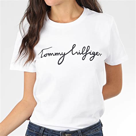 Tommy Hilfiger Tee Shirt Femme Heritage 4967 Blanc
