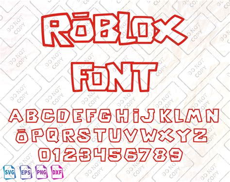 Roblox Game Font Svg Roblox Letters Roblox Alphabet Video Etsy