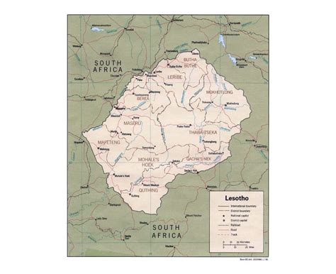 Maps Of Lesotho Collection Of Maps Of Lesotho Africa Mapsland