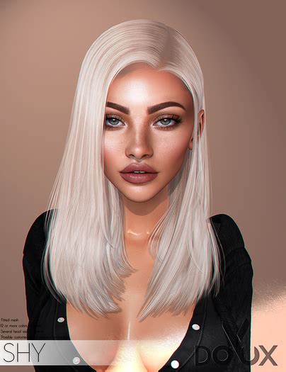 Second Life Marketplace Doux Shy Hairstyle Blogger Pack